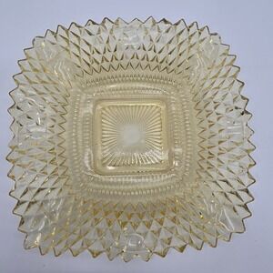 Vintage Westmoreland Glass Amber English Hobnail Depression Glass Candy Dish